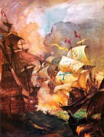 Defeat of Spanish Armada