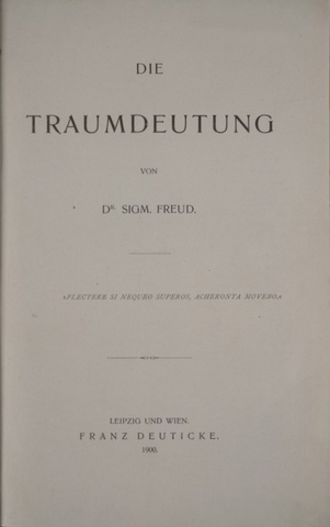 Freud publishes "Interpretation of Dreams"