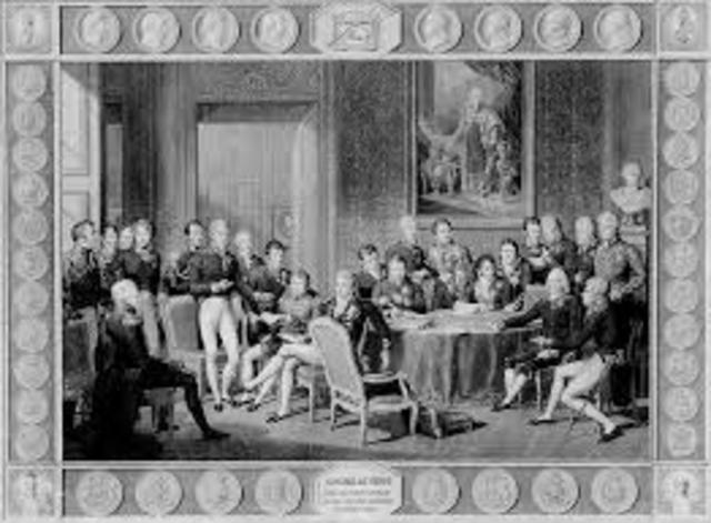 Abdication of Napoleon and Congress of Vienna