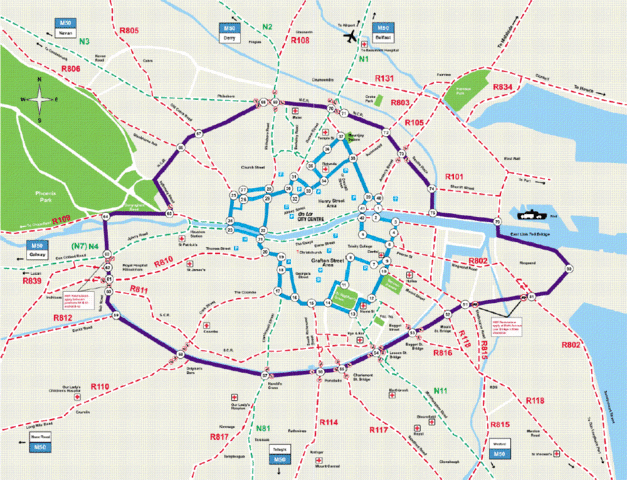 Arrival in  Dublin Ireland