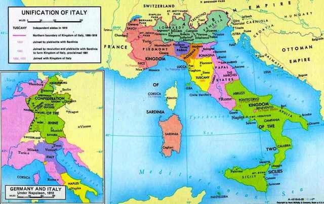 Italy unified; Russian serfs emancipated (1861)