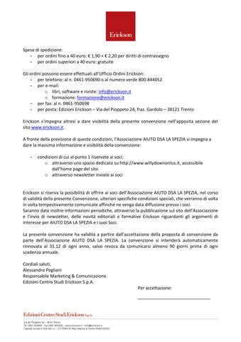 CONVENZIONE ERICKSON