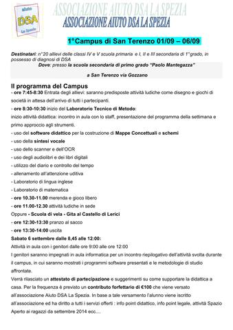 2° CAMPUS DSA A SAN TERENZO