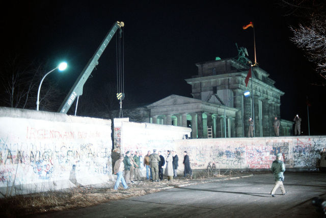 Berlin Wall collapses and Fall of Communism