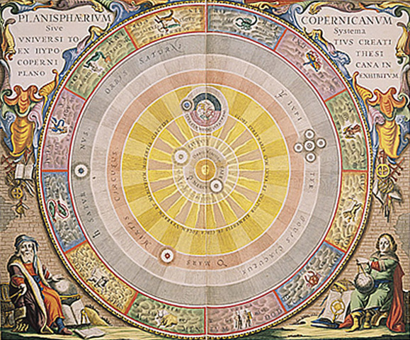 Copernicus publishes heliocentric theory (1543)