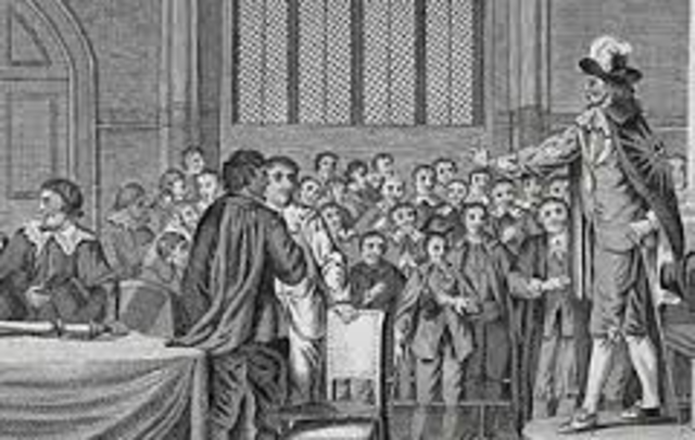 Conflict between Parliament and King of England