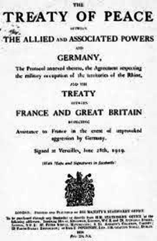Treaty of Versailles Ends WWI