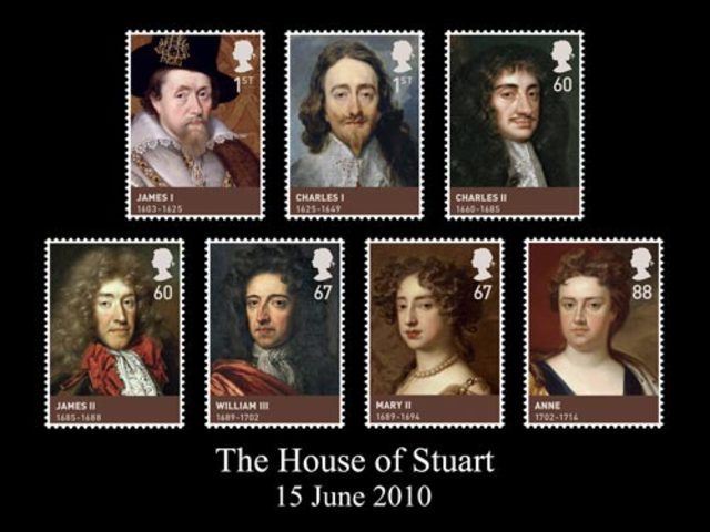 Stuart monarchy begins in England