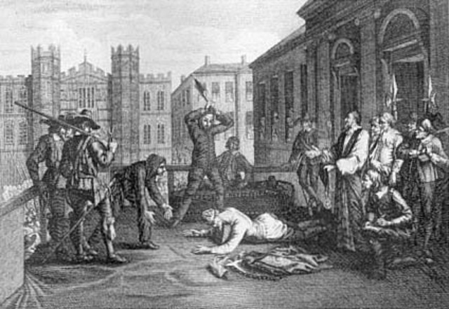 Charles I executed in England