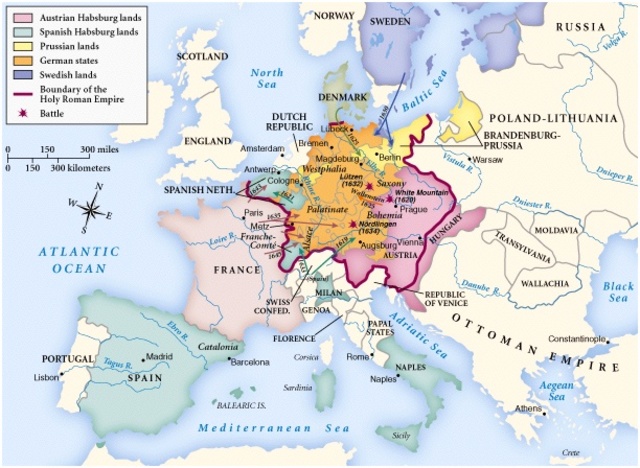 Peace of Westphalia ends Thirty Years' War