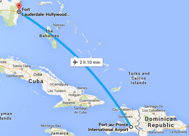 (34) Flight from Port-au-Prince to Fort Lauderdale (Connecting Flight)