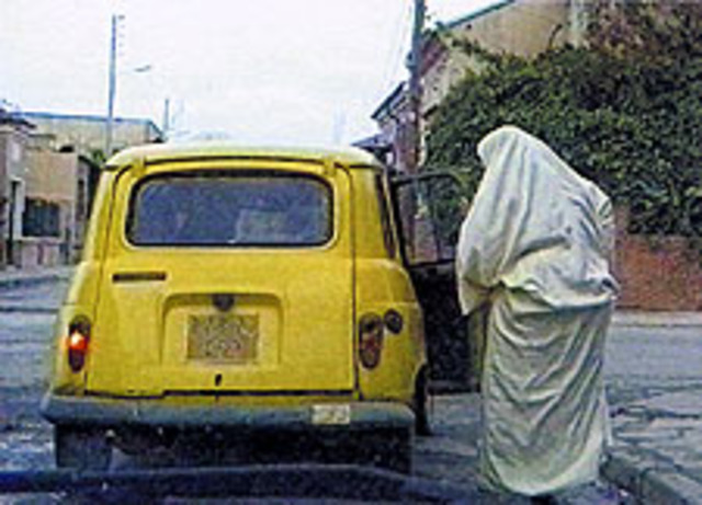 Take a taxi to a local store