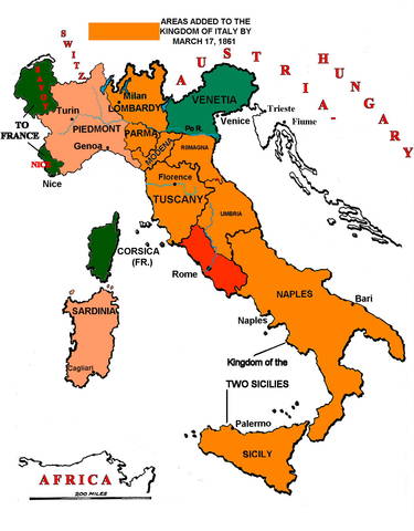 Italy unified; Russian serfs emancipated