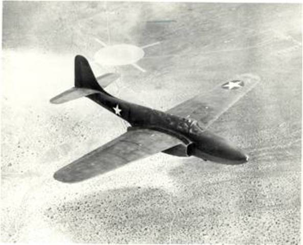 Jet-powered airplane