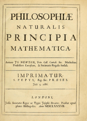 Newton publishes Principia Mathematica
