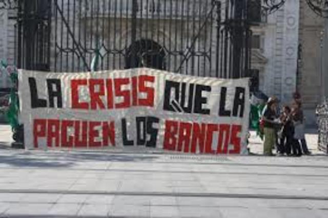 Inici de la crisi bancària mundial