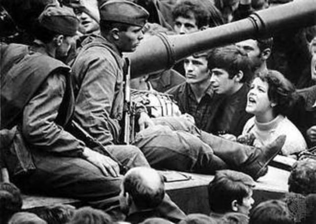 Student revolts; Czech "Prague Spring" Revolt