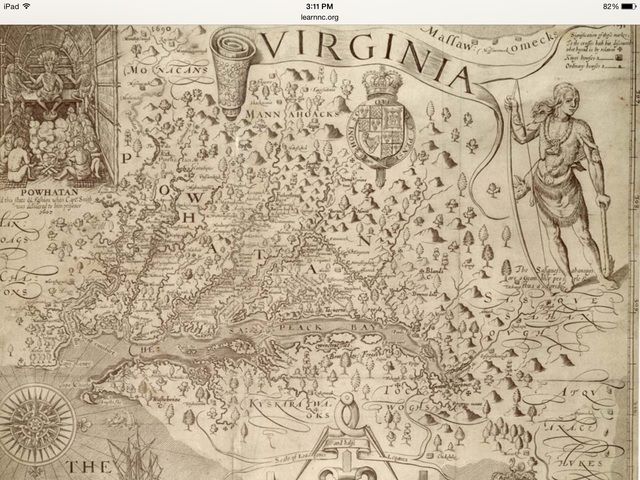Virginia becomes the first colony.
