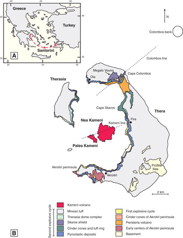 large/small map of santorini