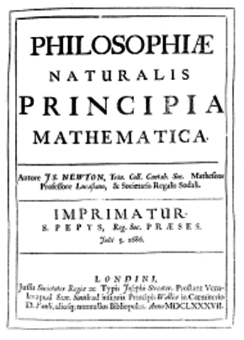 Newton publishes Principia Mathematica