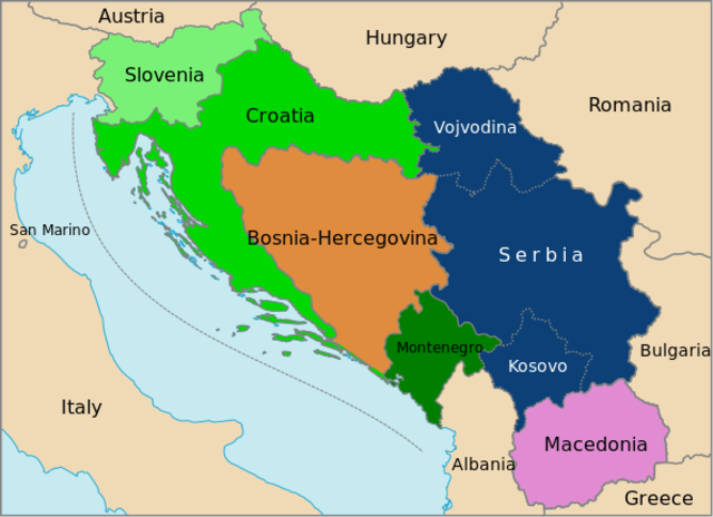 Balkan Conflicts begin in former Yugoslavia