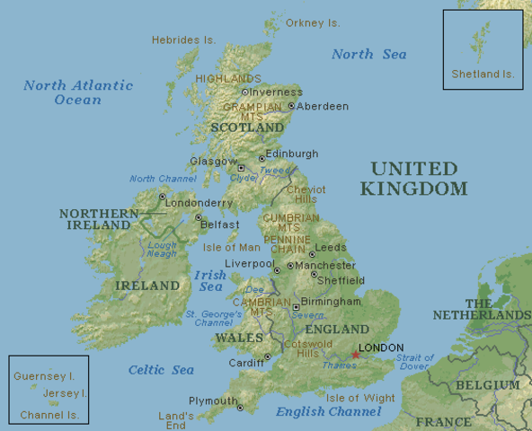 Map of UK