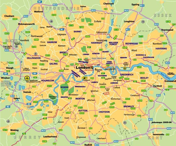 Small map of UK (London)