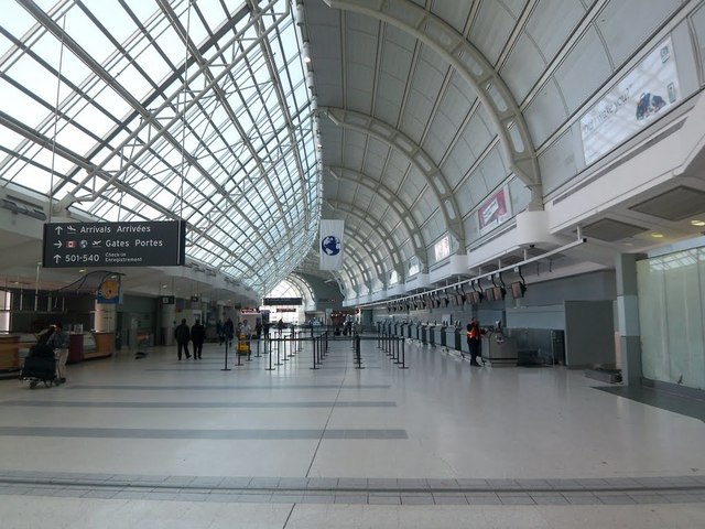 ARRIVE AT TORONTO AIRPORT