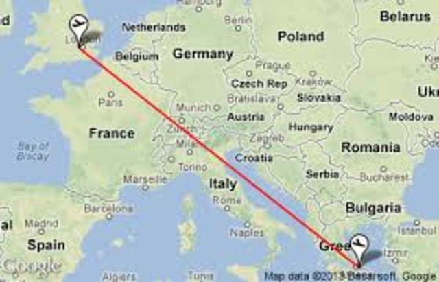 Flight to Athens International