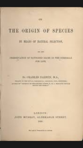 Darwin publishes Origin of the Species
