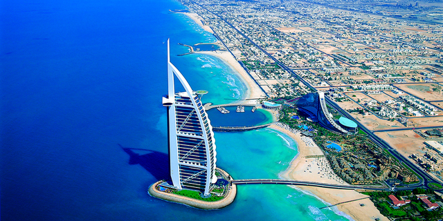 We check into the Burj al Arab