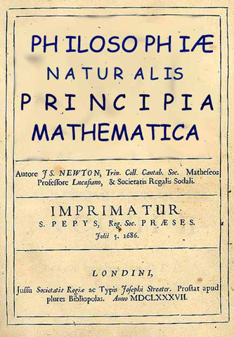 Newton published "Principia Mathematics"