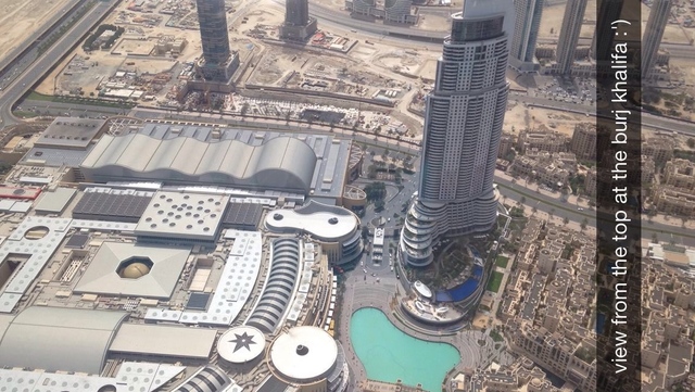 Went to the top floor of the Burj Khalifa (Dubai)