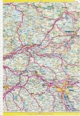 Large scale map of Zurich Germany