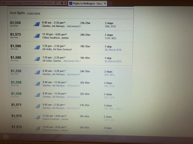 Tickets to New Zealand