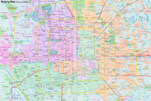 Large scale Map of Beijing