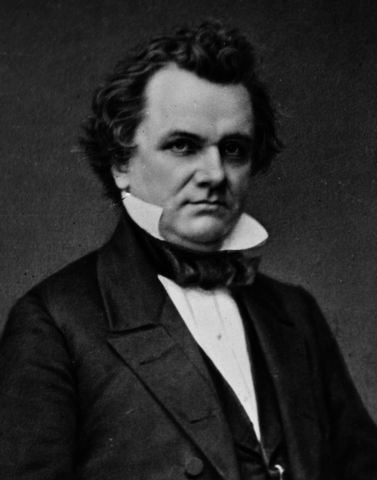 Lincoln ran against Stephen A. Douglas for Senator.