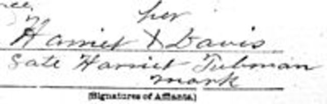 Arminta changed her name to Harriet (mothers name)