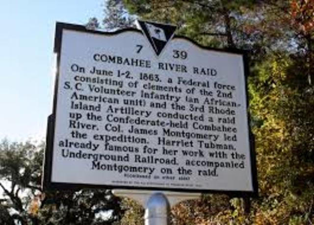 Harriet involved in Combahee river raid