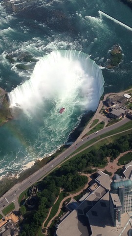 Helicopter ride over Niagara Falls