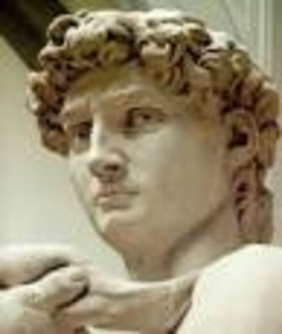 Michelangelo sculpts the David!
