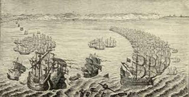 King Phillip II of Spain assembles the Spanish Armada.