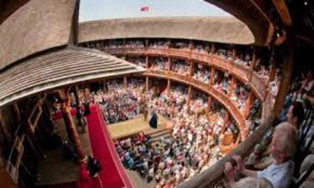 Globe Theatre is built in London