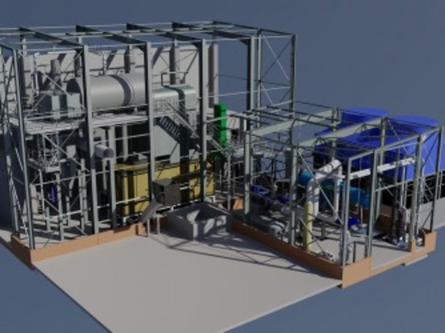 Visite de la centrale biomasse Enerwood (Coretec)