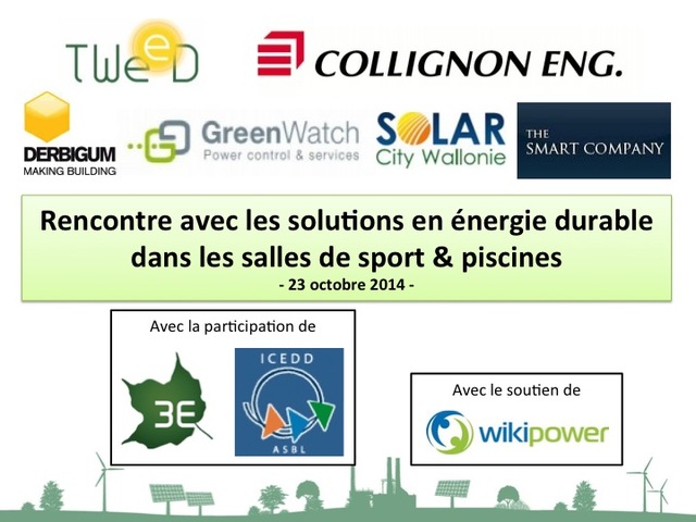 Rencontre avec les "solutions en énergie durable dans les salles de sport & piscines"