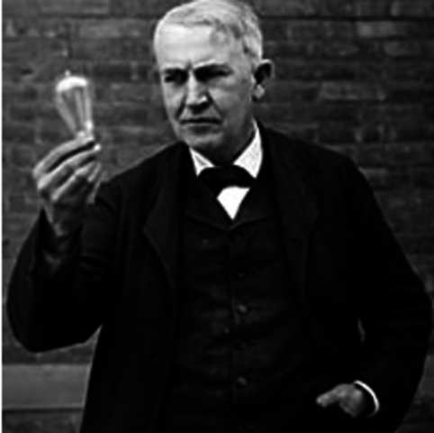 Thomas Edison created the light bulb