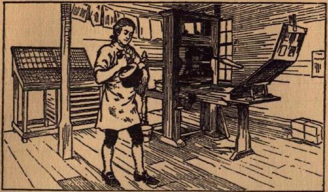 Ben Franklin's apprenticeship with his brother James.