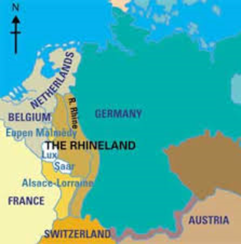 Germany Militarizes the Rhineland