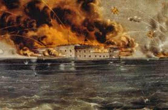 Fort sumter attacked