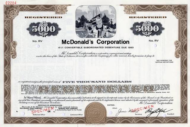 Kroc buys out the McDonald's brothers along with the rights to the restaurant chain for $2.7 billion